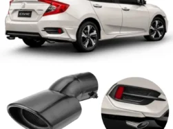 Ponteira de Escapamento Esportiva Honda Civic G10 – Preto Premium